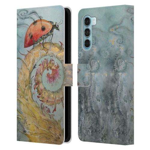 Stephanie Law Immortal Ephemera Ladybird Leather Book Wallet Case Cover For Motorola Edge S30 / Moto G200 5G