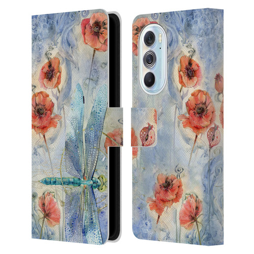 Stephanie Law Immortal Ephemera When Flowers Dream Leather Book Wallet Case Cover For Motorola Edge X30