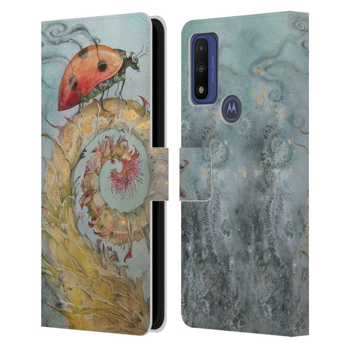 Stephanie Law Immortal Ephemera Ladybird Leather Book Wallet Case Cover For Motorola G Pure