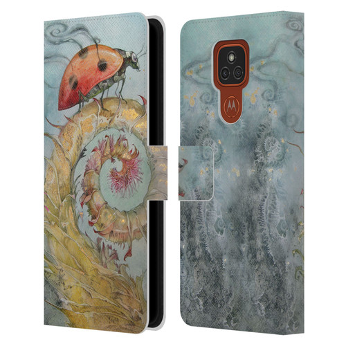 Stephanie Law Immortal Ephemera Ladybird Leather Book Wallet Case Cover For Motorola Moto E7 Plus