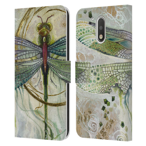 Stephanie Law Immortal Ephemera Damselfly 2 Leather Book Wallet Case Cover For Motorola Moto G41