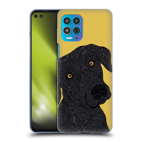 Valentina Dogs Black Labrador Soft Gel Case for Motorola Moto G100