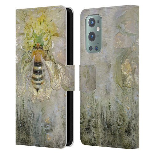 Stephanie Law Immortal Ephemera Bee Leather Book Wallet Case Cover For OnePlus 9