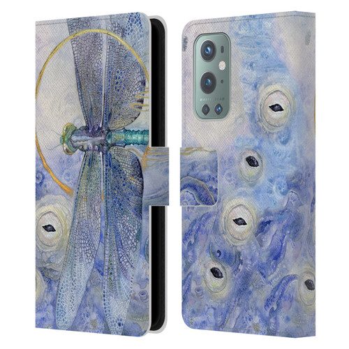 Stephanie Law Immortal Ephemera Dragonfly Leather Book Wallet Case Cover For OnePlus 9