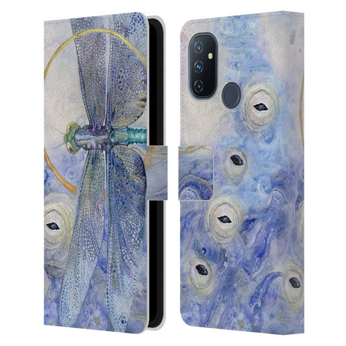 Stephanie Law Immortal Ephemera Dragonfly Leather Book Wallet Case Cover For OnePlus Nord N100