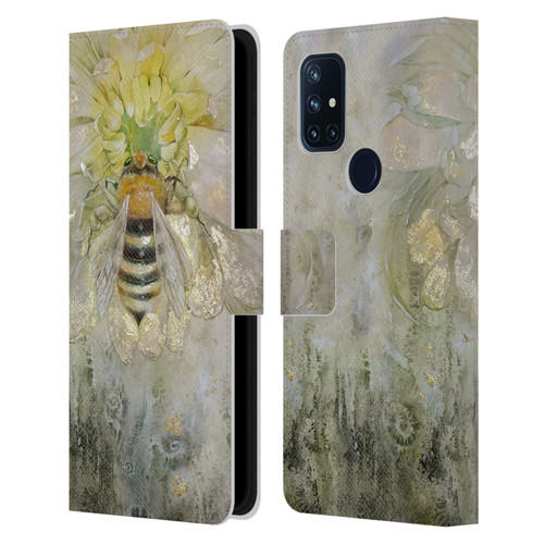Stephanie Law Immortal Ephemera Bee Leather Book Wallet Case Cover For OnePlus Nord N10 5G