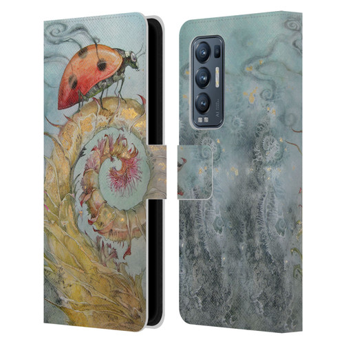 Stephanie Law Immortal Ephemera Ladybird Leather Book Wallet Case Cover For OPPO Find X3 Neo / Reno5 Pro+ 5G