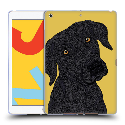 Valentina Dogs Black Labrador Soft Gel Case for Apple iPad 10.2 2019/2020/2021