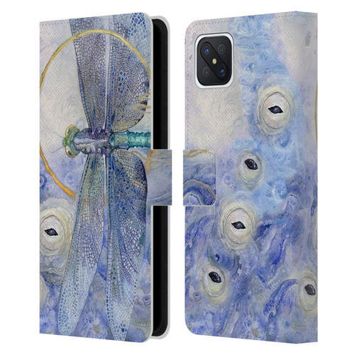 Stephanie Law Immortal Ephemera Dragonfly Leather Book Wallet Case Cover For OPPO Reno4 Z 5G