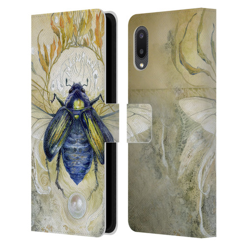 Stephanie Law Immortal Ephemera Scarab Leather Book Wallet Case Cover For Samsung Galaxy A02/M02 (2021)