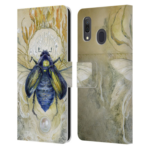 Stephanie Law Immortal Ephemera Scarab Leather Book Wallet Case Cover For Samsung Galaxy A33 5G (2022)