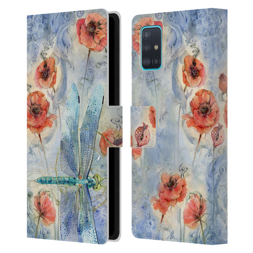 Stephanie Law Immortal Ephemera When Flowers Dream Leather Book Wallet Case Cover For Samsung Galaxy A51 (2019)