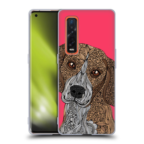 Valentina Dogs Beagle Soft Gel Case for OPPO Find X2 Pro 5G