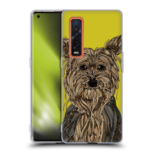 Valentina Dogs Yorkshire Terrier Soft Gel Case for OPPO Find X2 Pro 5G