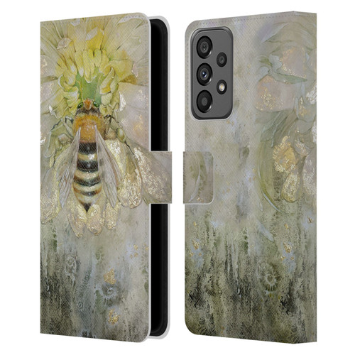 Stephanie Law Immortal Ephemera Bee Leather Book Wallet Case Cover For Samsung Galaxy A73 5G (2022)