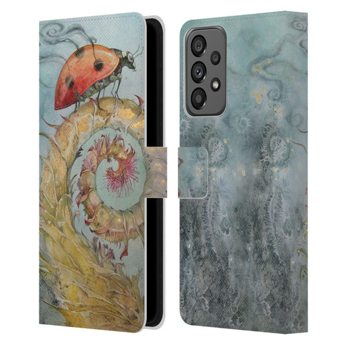 Stephanie Law Immortal Ephemera Ladybird Leather Book Wallet Case Cover For Samsung Galaxy A73 5G (2022)