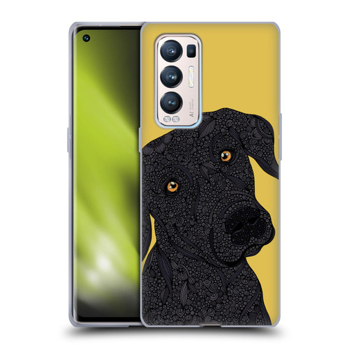 Valentina Dogs Black Labrador Soft Gel Case for OPPO Find X3 Neo / Reno5 Pro+ 5G