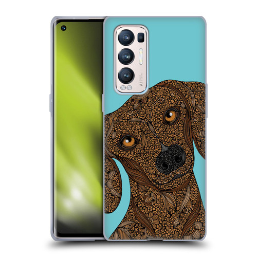 Valentina Dogs Dachshund Soft Gel Case for OPPO Find X3 Neo / Reno5 Pro+ 5G
