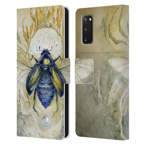 Stephanie Law Immortal Ephemera Scarab Leather Book Wallet Case Cover For Samsung Galaxy S20 / S20 5G