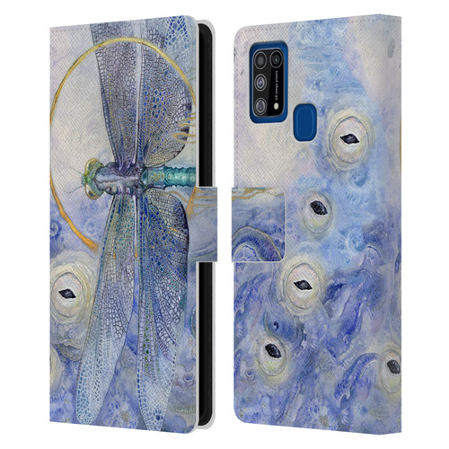 Stephanie Law Immortal Ephemera Dragonfly Leather Book Wallet Case Cover For Samsung Galaxy M31 (2020)