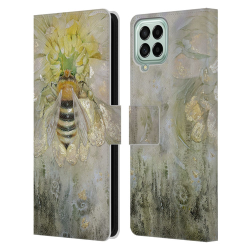 Stephanie Law Immortal Ephemera Bee Leather Book Wallet Case Cover For Samsung Galaxy M33 (2022)