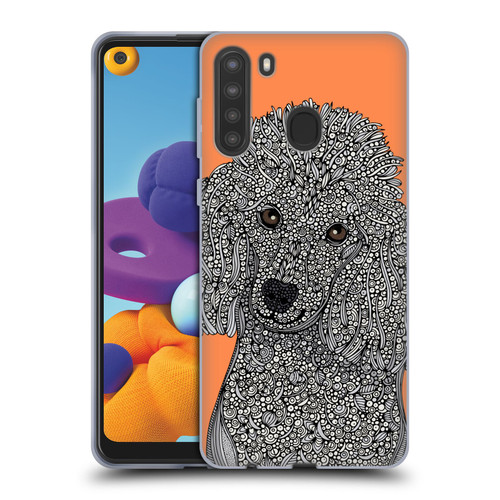 Valentina Dogs Poodle Soft Gel Case for Samsung Galaxy A21 (2020)