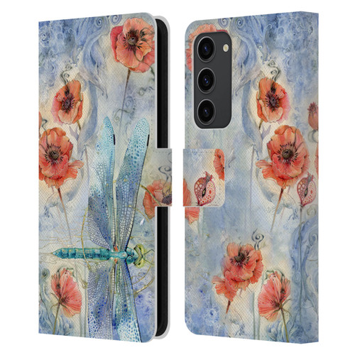 Stephanie Law Immortal Ephemera When Flowers Dream Leather Book Wallet Case Cover For Samsung Galaxy S23+ 5G