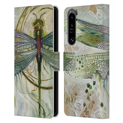 Stephanie Law Immortal Ephemera Damselfly 2 Leather Book Wallet Case Cover For Sony Xperia 1 IV