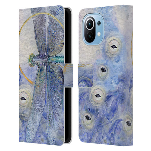 Stephanie Law Immortal Ephemera Dragonfly Leather Book Wallet Case Cover For Xiaomi Mi 11
