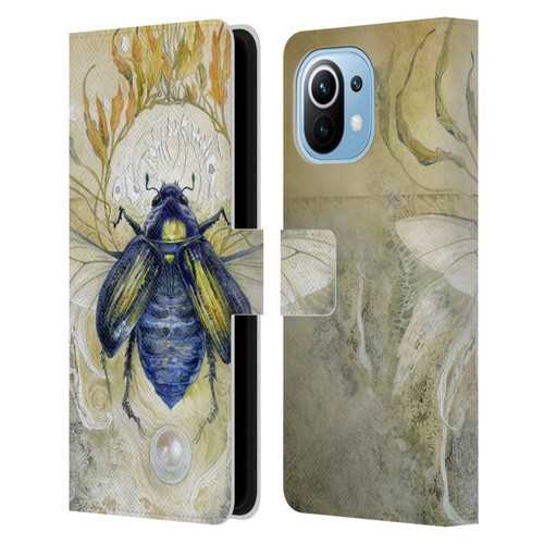 Stephanie Law Immortal Ephemera Scarab Leather Book Wallet Case Cover For Xiaomi Mi 11