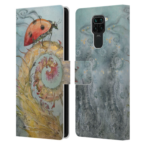 Stephanie Law Immortal Ephemera Ladybird Leather Book Wallet Case Cover For Xiaomi Redmi Note 9 / Redmi 10X 4G