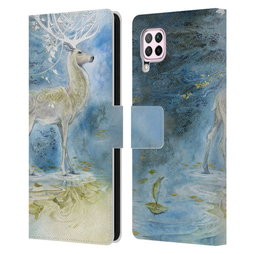 Stephanie Law Stag Sonata Cycle Deer Leather Book Wallet Case Cover For Huawei Nova 6 SE / P40 Lite