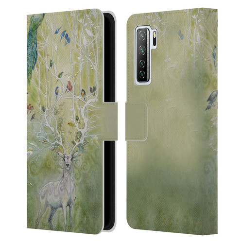 Stephanie Law Stag Sonata Cycle Deer 2 Leather Book Wallet Case Cover For Huawei Nova 7 SE/P40 Lite 5G