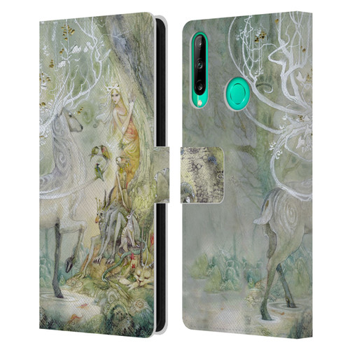 Stephanie Law Stag Sonata Cycle Scherzando Leather Book Wallet Case Cover For Huawei P40 lite E