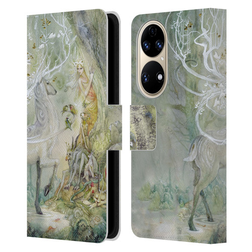 Stephanie Law Stag Sonata Cycle Scherzando Leather Book Wallet Case Cover For Huawei P50