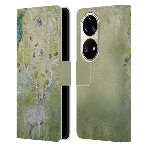 Stephanie Law Stag Sonata Cycle Deer 2 Leather Book Wallet Case Cover For Huawei P50 Pro