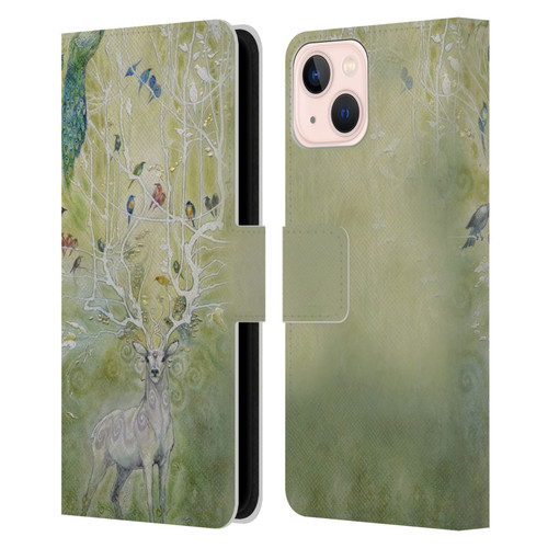 Stephanie Law Stag Sonata Cycle Deer 2 Leather Book Wallet Case Cover For Apple iPhone 13