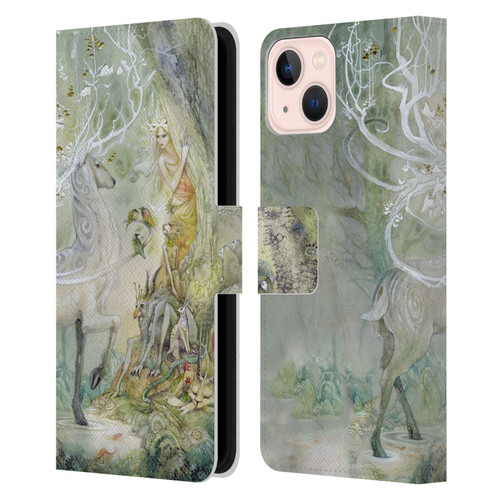 Stephanie Law Stag Sonata Cycle Scherzando Leather Book Wallet Case Cover For Apple iPhone 13