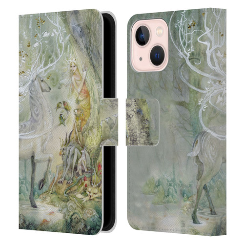 Stephanie Law Stag Sonata Cycle Scherzando Leather Book Wallet Case Cover For Apple iPhone 13 Mini