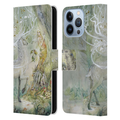 Stephanie Law Stag Sonata Cycle Scherzando Leather Book Wallet Case Cover For Apple iPhone 13 Pro