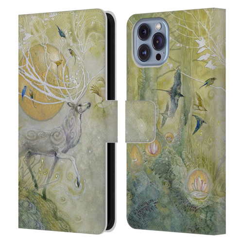 Stephanie Law Stag Sonata Cycle Allegro 2 Leather Book Wallet Case Cover For Apple iPhone 14