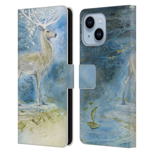 Stephanie Law Stag Sonata Cycle Deer Leather Book Wallet Case Cover For Apple iPhone 14 Plus
