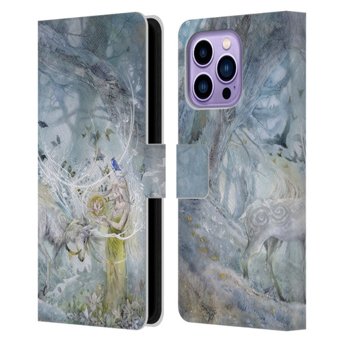 Stephanie Law Stag Sonata Cycle Resonance Leather Book Wallet Case Cover For Apple iPhone 14 Pro Max