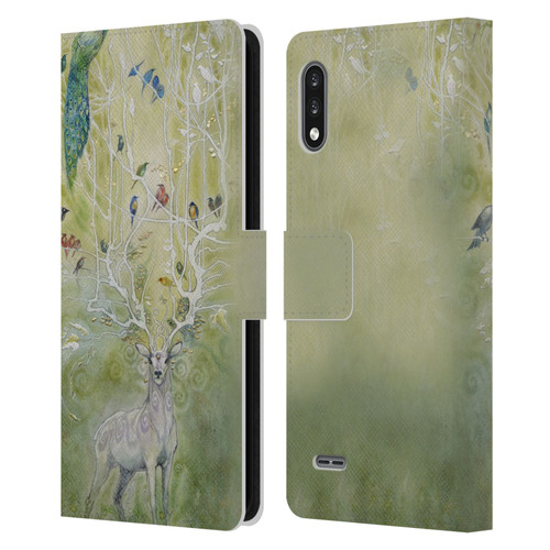 Stephanie Law Stag Sonata Cycle Deer 2 Leather Book Wallet Case Cover For LG K22