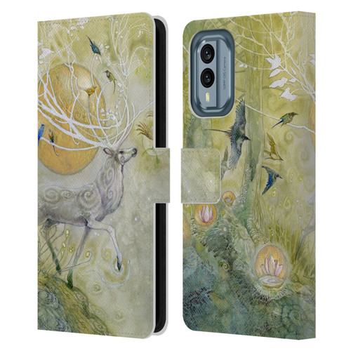 Stephanie Law Stag Sonata Cycle Allegro 2 Leather Book Wallet Case Cover For Nokia X30