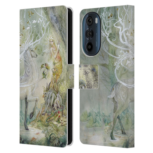 Stephanie Law Stag Sonata Cycle Scherzando Leather Book Wallet Case Cover For Motorola Edge 30