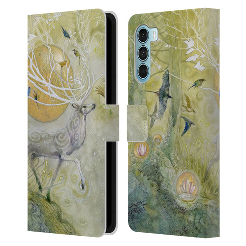 Stephanie Law Stag Sonata Cycle Allegro 2 Leather Book Wallet Case Cover For Motorola Edge S30 / Moto G200 5G
