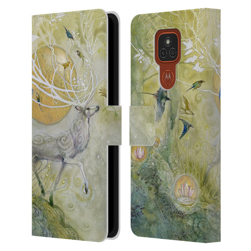 Stephanie Law Stag Sonata Cycle Allegro 2 Leather Book Wallet Case Cover For Motorola Moto E7 Plus
