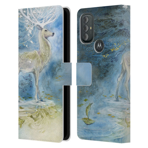 Stephanie Law Stag Sonata Cycle Deer Leather Book Wallet Case Cover For Motorola Moto G10 / Moto G20 / Moto G30