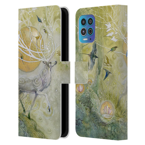 Stephanie Law Stag Sonata Cycle Allegro 2 Leather Book Wallet Case Cover For Motorola Moto G100